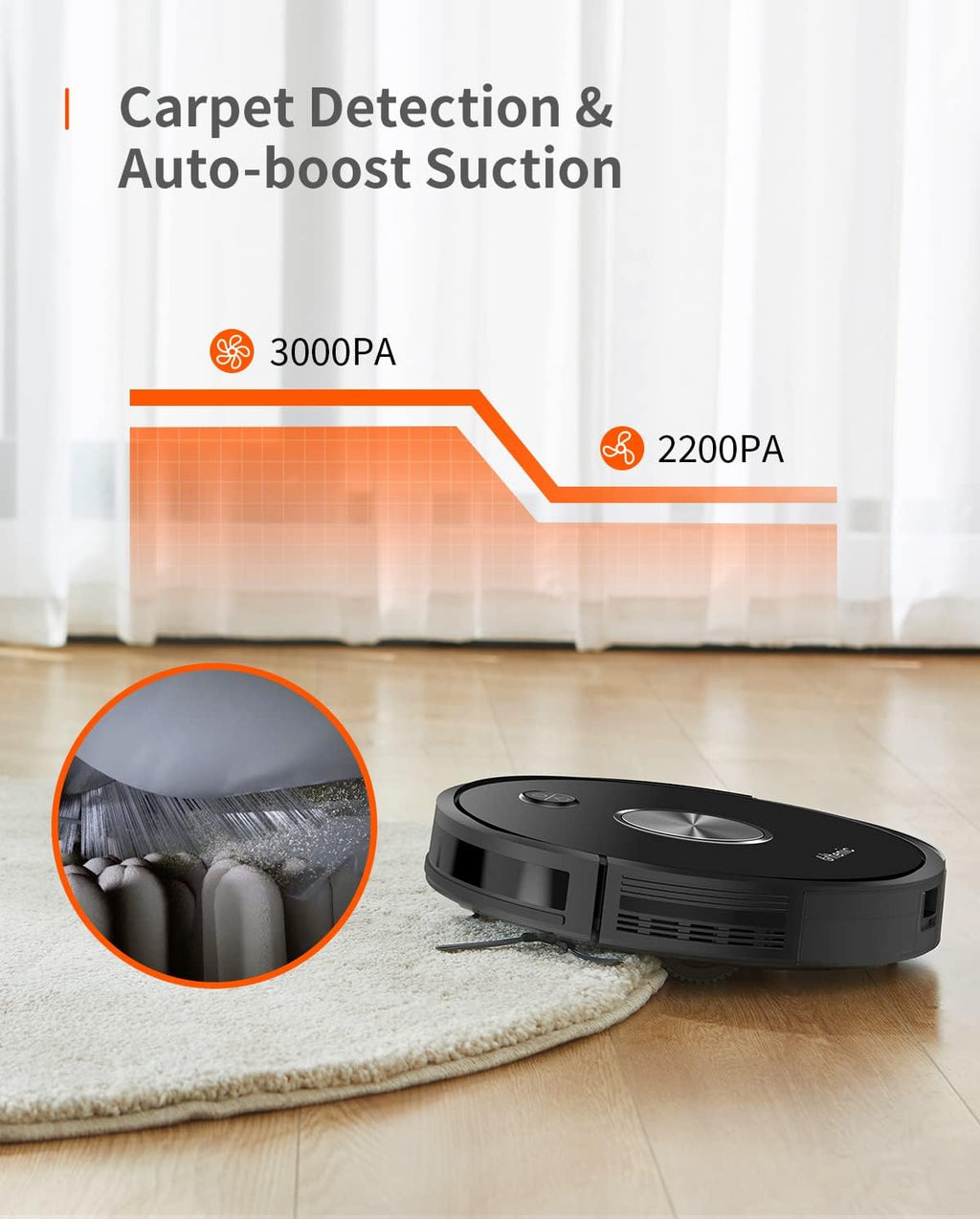 Robot Vacuum and Mop Combo, 3000Pa Suction G199804