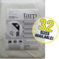 White 30-ft x 30-ft Heavy-Duty 8-mil Poly Tarp Y5536