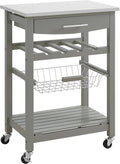 Gray Kitchen Cart J314876