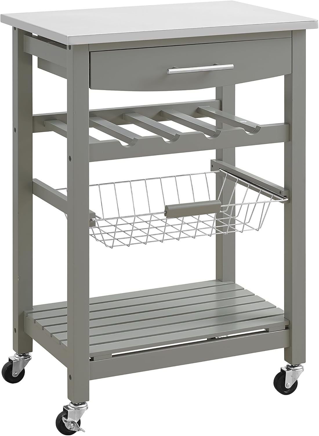 Gray Kitchen Cart J314876