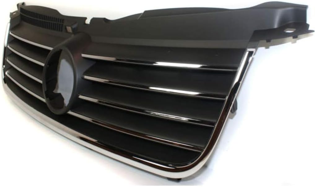 Black Shell & Insert Grille Assembly with Chrome Molding Z346839