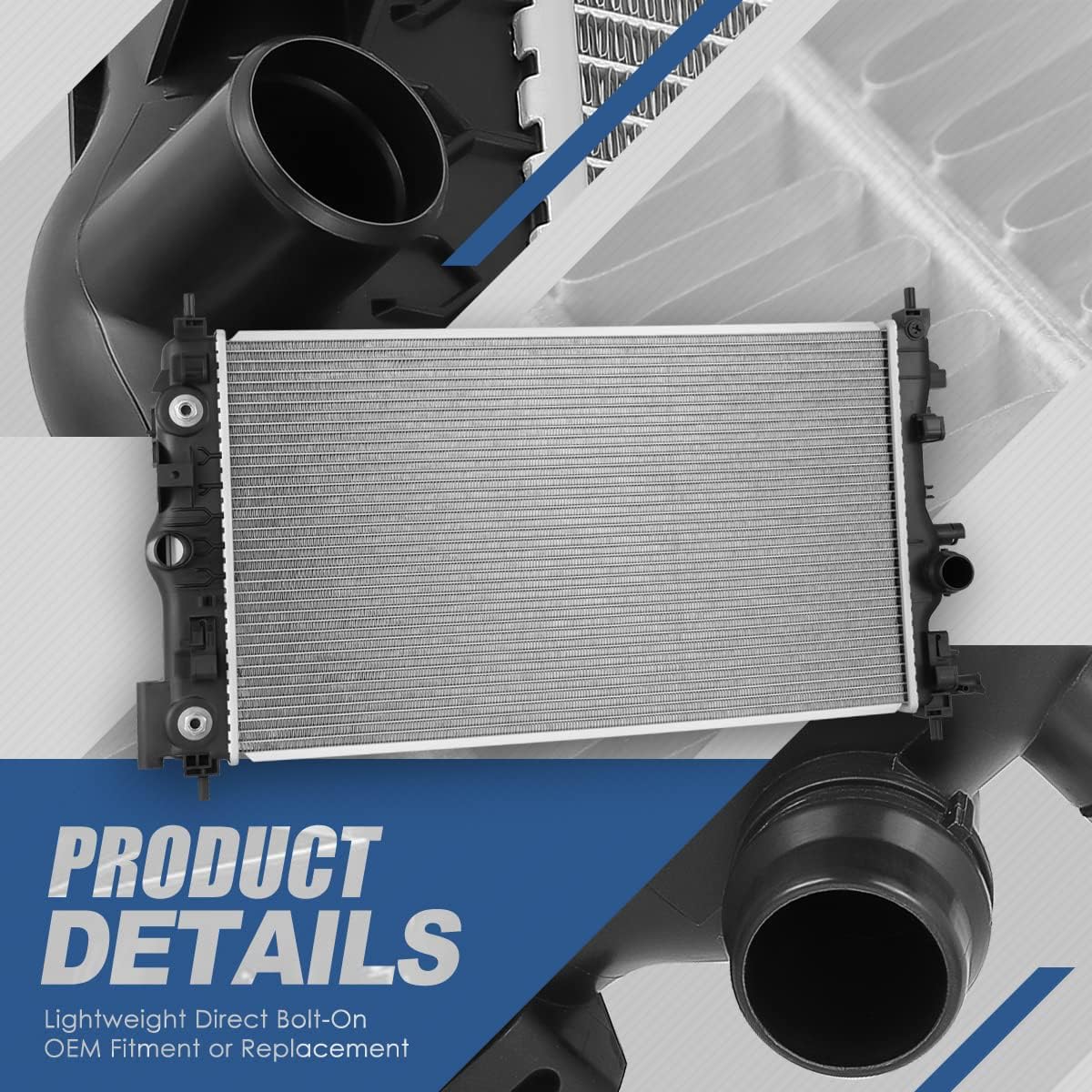 1-Row Cooling Radiator Aluminum Core W90786