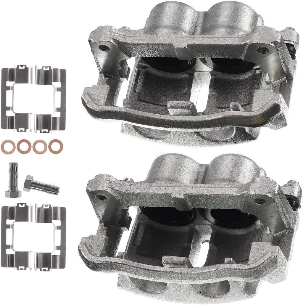 Disc Brake Caliper Assembly with Bracket Front Driver Pack of 2 E1844