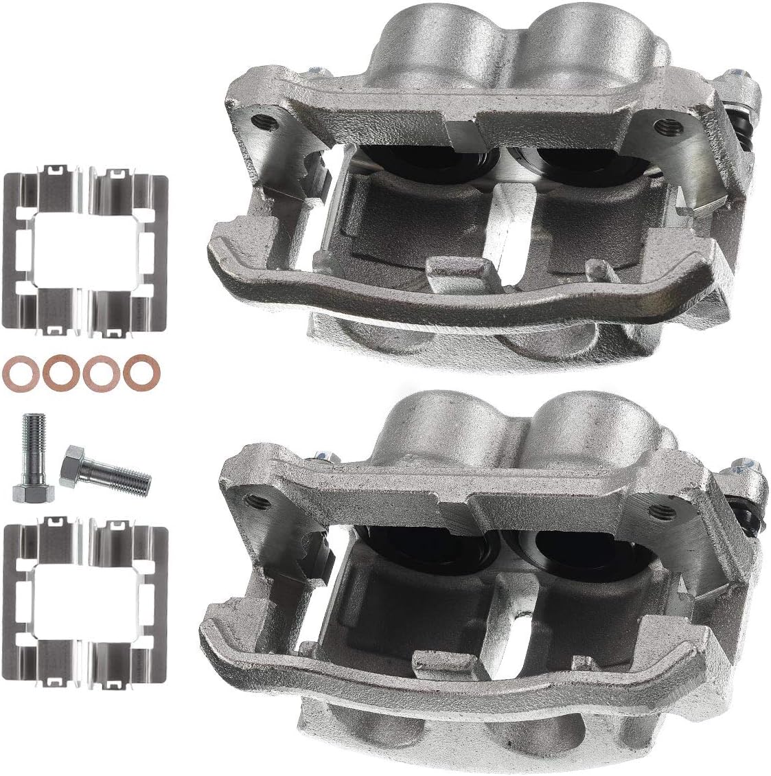 Disc Brake Caliper Assembly with Bracket Front Driver Pack of 2 E1844