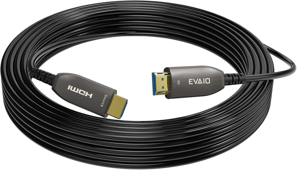 Fiber Optic HDMI Cable 100 Feet, HDMI 2.0, 18Gbps, 4K@60Hz, HDR10, Dolby Vision, HDCP2.2, ARC, 3D, Slim, Flexible, Pack of 2 V4048