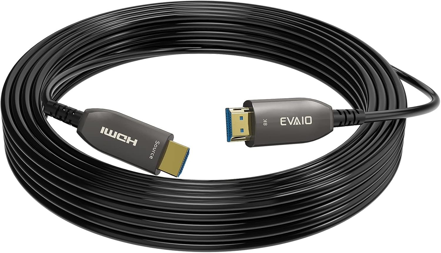 Fiber Optic HDMI Cable 100 Feet, HDMI 2.0, 18Gbps, 4K@60Hz, HDR10, Dolby Vision, HDCP2.2, ARC, 3D, Slim, Flexible, Pack of 2 V4048