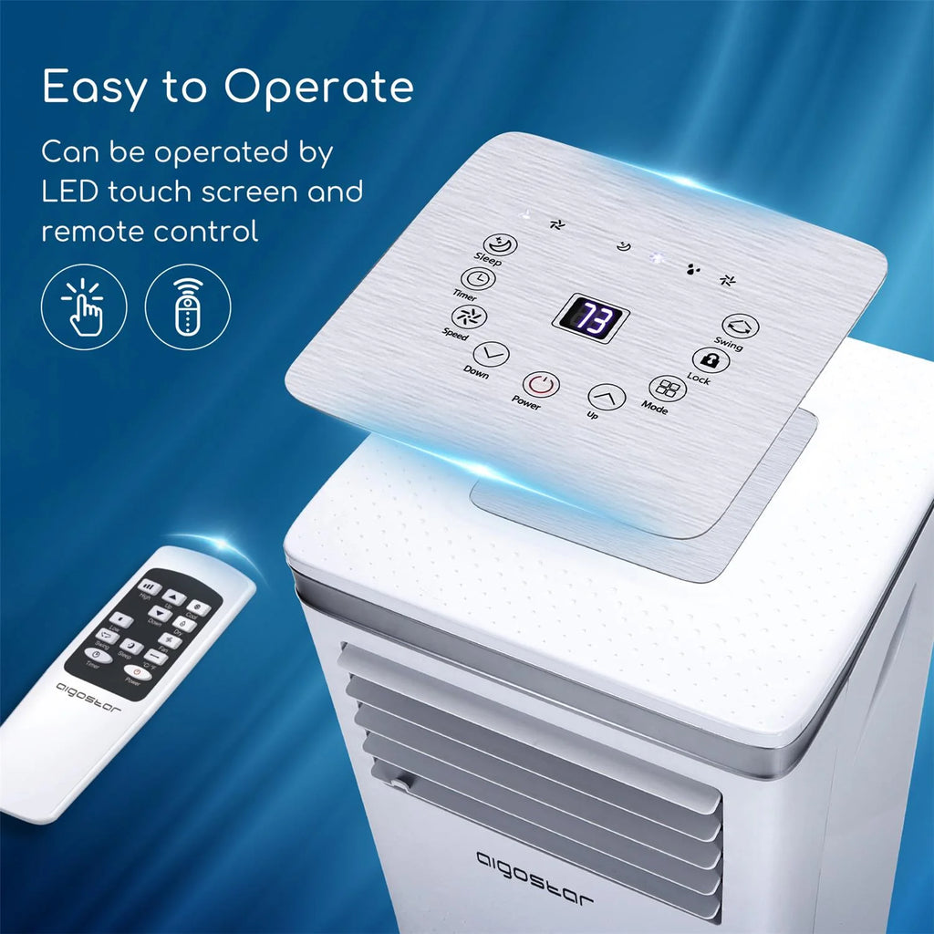 10000 BTU 3-in-1 Portable Air Conditioner with Remote Control and Window Kit Z473