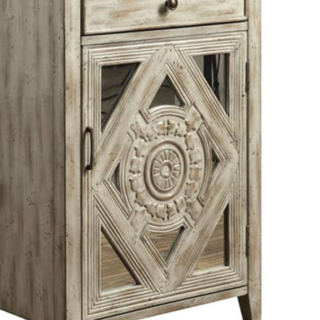 Antique White Side Table Z672116