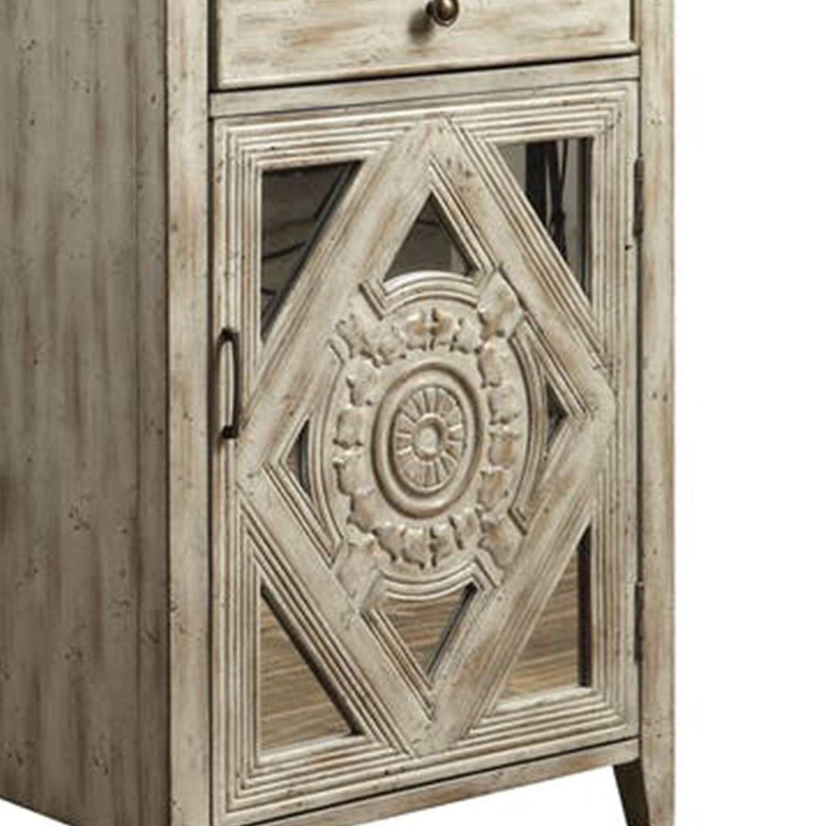 Antique White Side Table Z672116