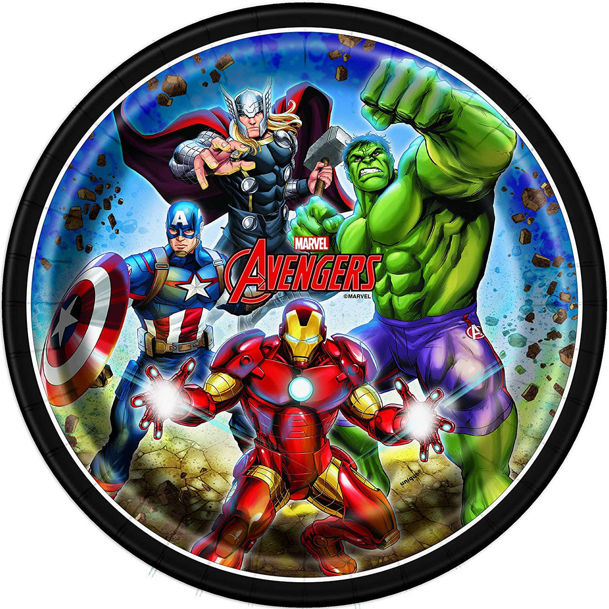 Avengers Birthday Decorations Plates Napkins Cups Table Cover Banner Plastic Cutlery Serves P250621