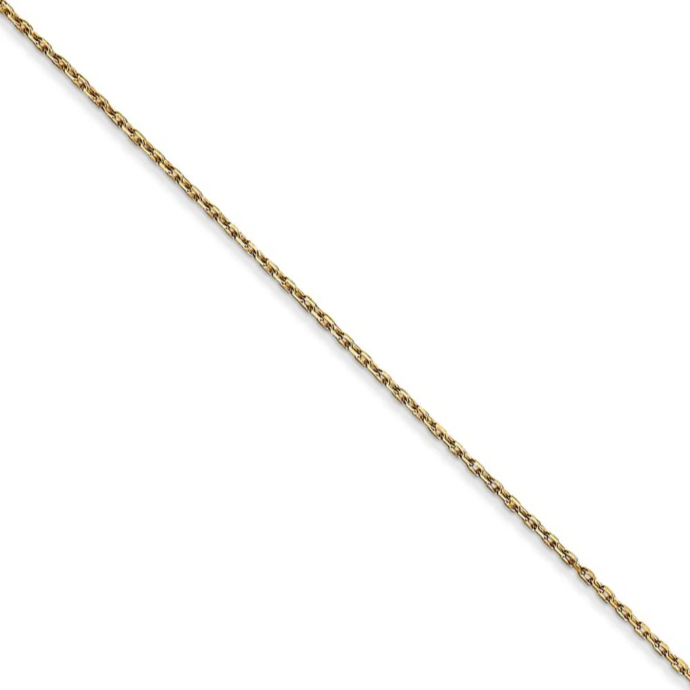 14k Yellow Gold Initial C Necklace - 16 Inch O459