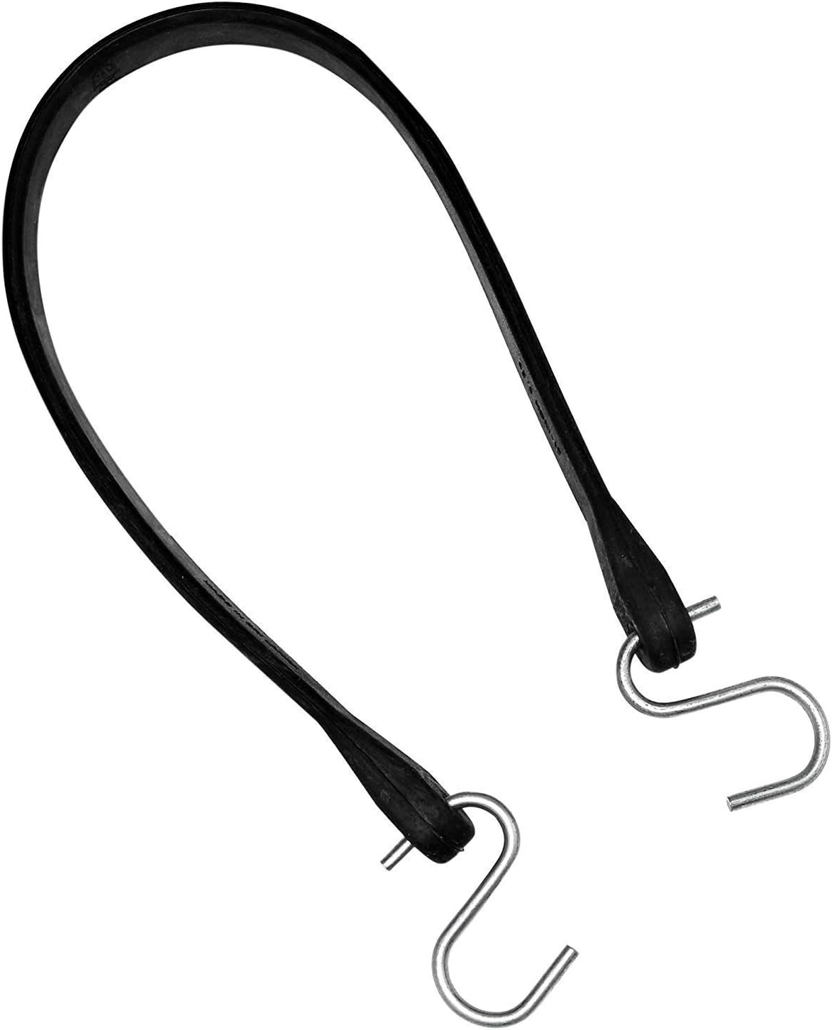 Rubber Tarp Straps 15" Pack of 25 Heavy-Duty Natural Rubber Bungee Cords with Hooks S571174