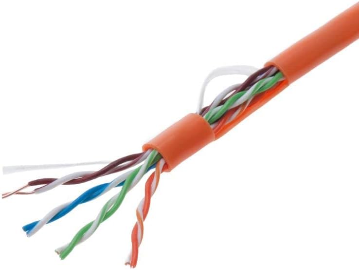 1000ft Cat5e Gray Solid 24AWG Shielded FTP Bulk Network Cable Pack of 2 N2736