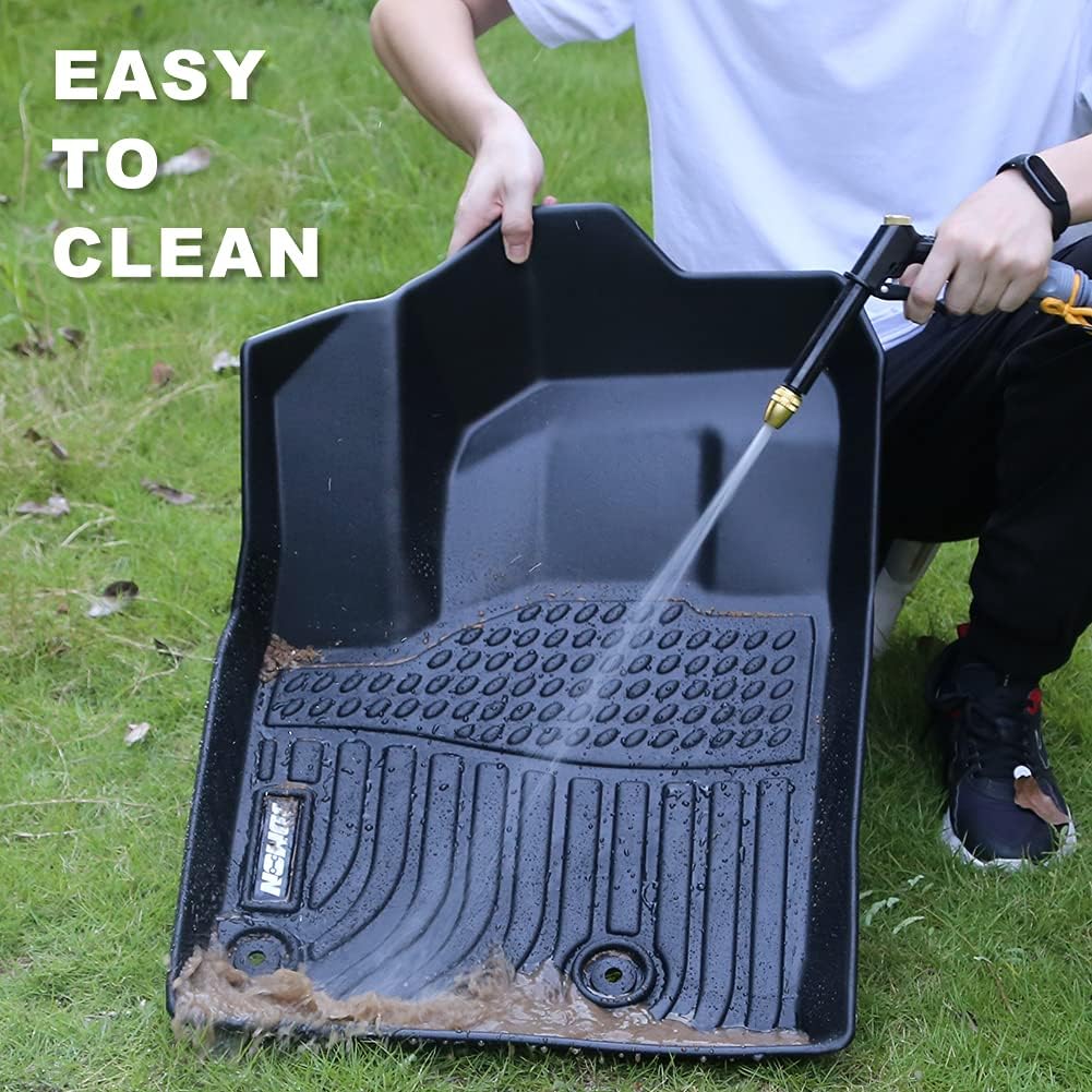 Black All Weather Car Floor Mats Set U101666