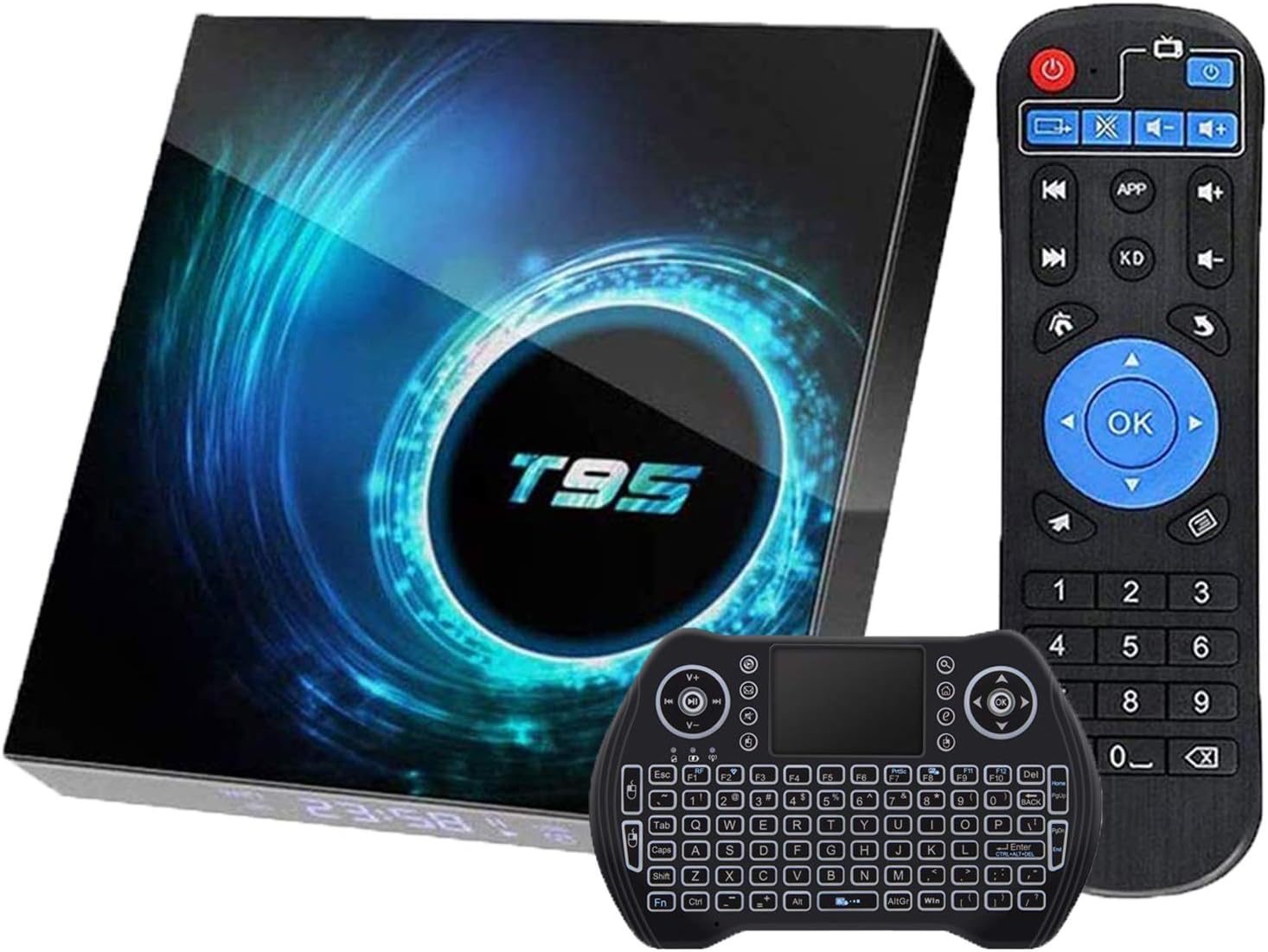 Android TV Box 4GB Ram 32GB Rom QuadCore Dual WiFi 4K Ultra HD Media Player Pack of 2 A955