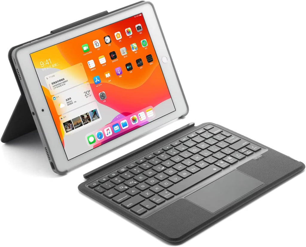 Black Bluetooth Magnetic Detachable Keyboard Case for iPad 10.2 inch B1009