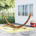 Curved Arc Wood Hammock Stand E343656