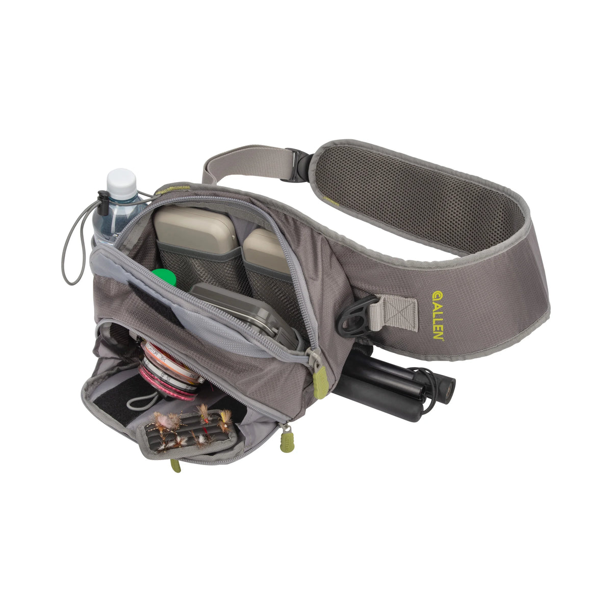 Gray/Lime Fly Fishing Sling Pack U1830