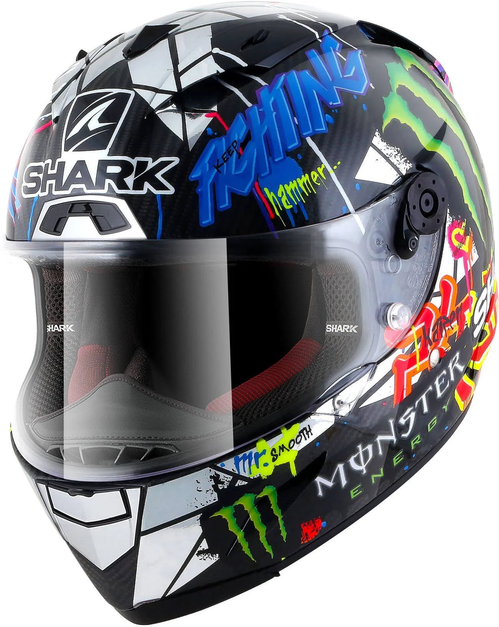 Carbon-chrome-green Helmet F97824