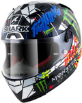 Carbon-chrome-green Helmet F97824
