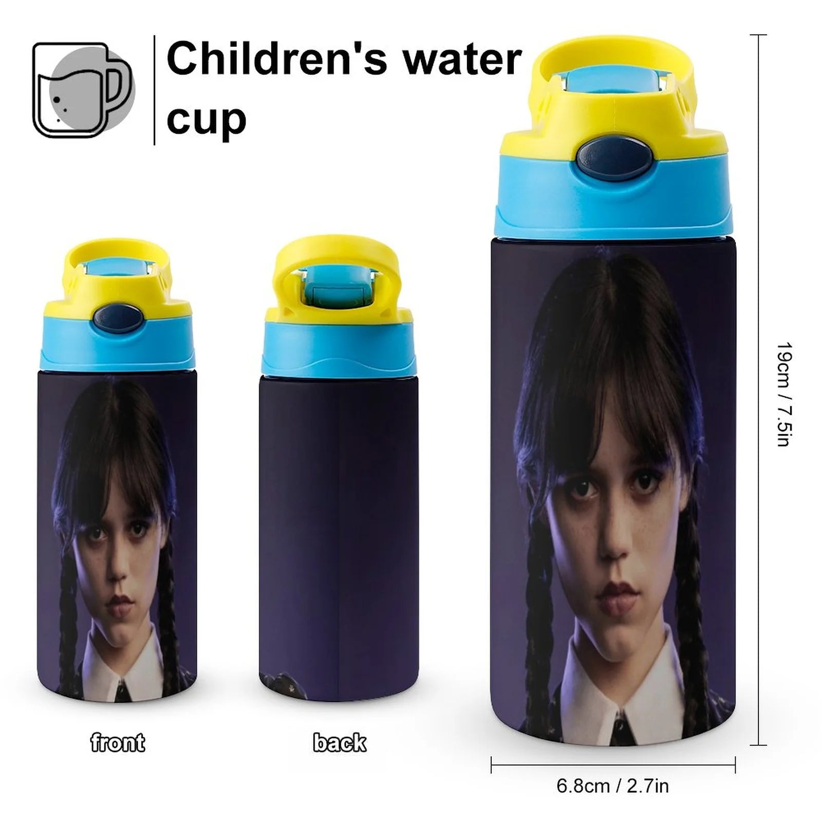 Stainless Steel Vacuum Insulated Water Bottle With Straw E802392