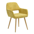 Linen Dining Chair (Set of 2) (Yellow) O7624