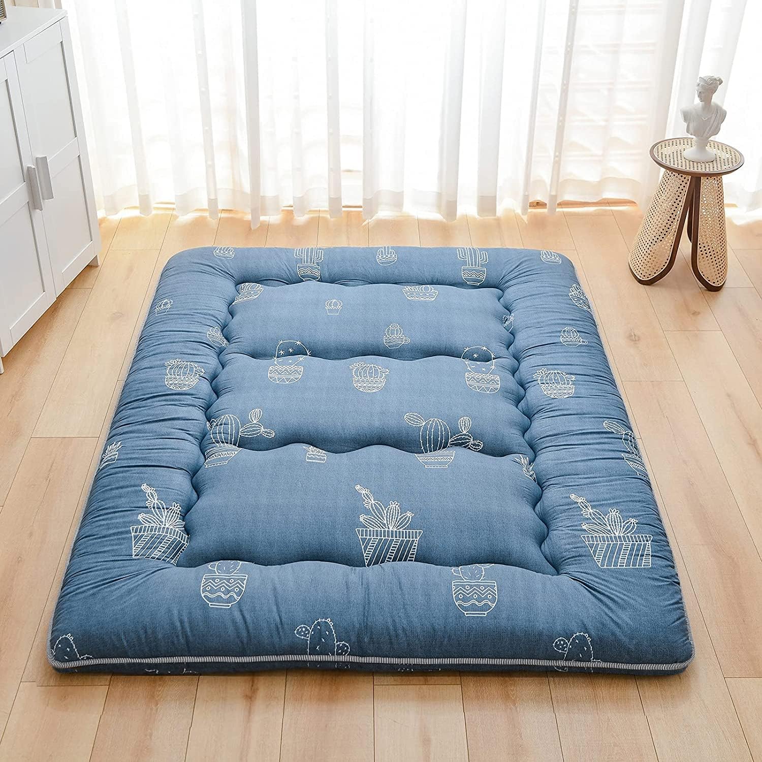 Japanese Floor Mattress Foldable Tatami Mat with Washable Cover X424566