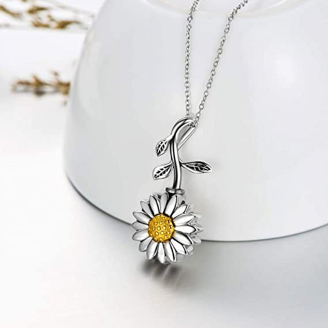 925 Sterling Silver Urn Necklace Pendant Locket B900265