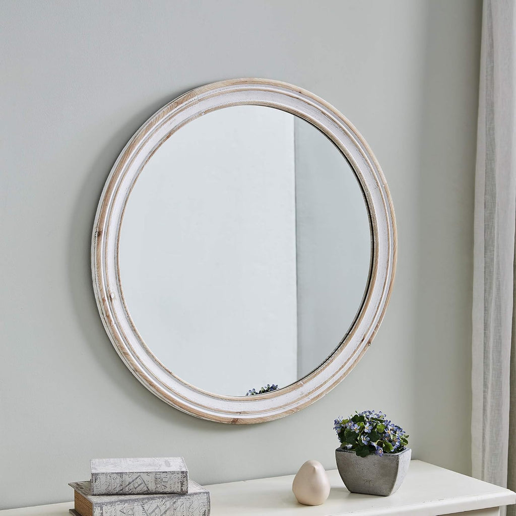 White Farmhouse Mirror U72635