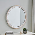 White Farmhouse Mirror U72635