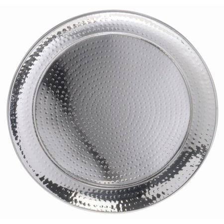 Hammered Round Serving Tray K25439