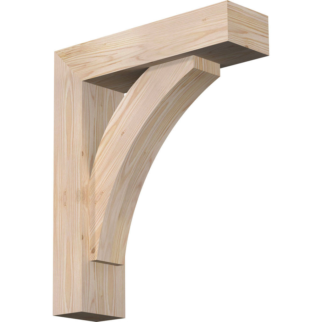 Smooth Bracket with Offset Brace, Douglas Fir A861025