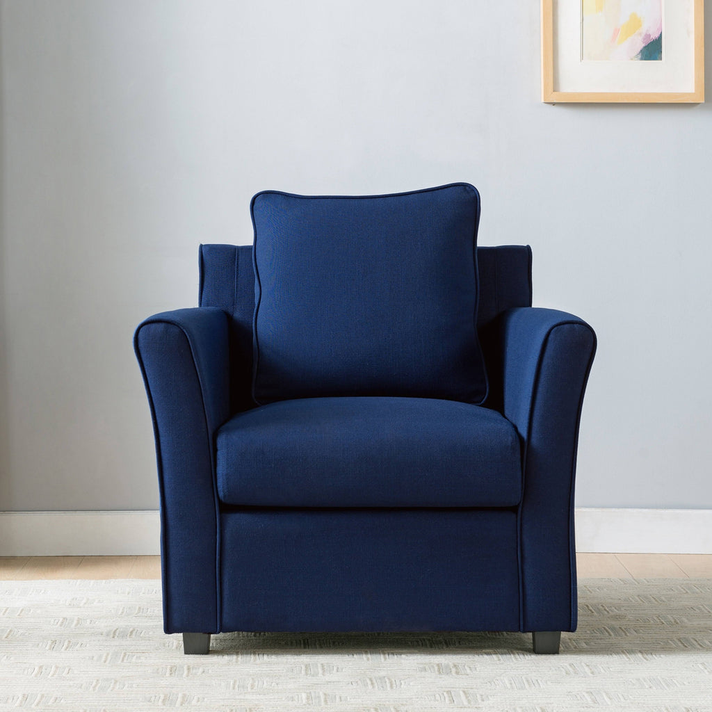 Grey Faux Leather Club Chair H3904