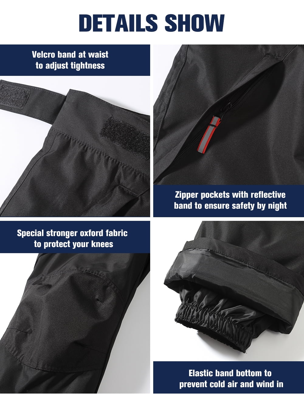 Waterproof Insulated Cargo Ski Pants J1015
