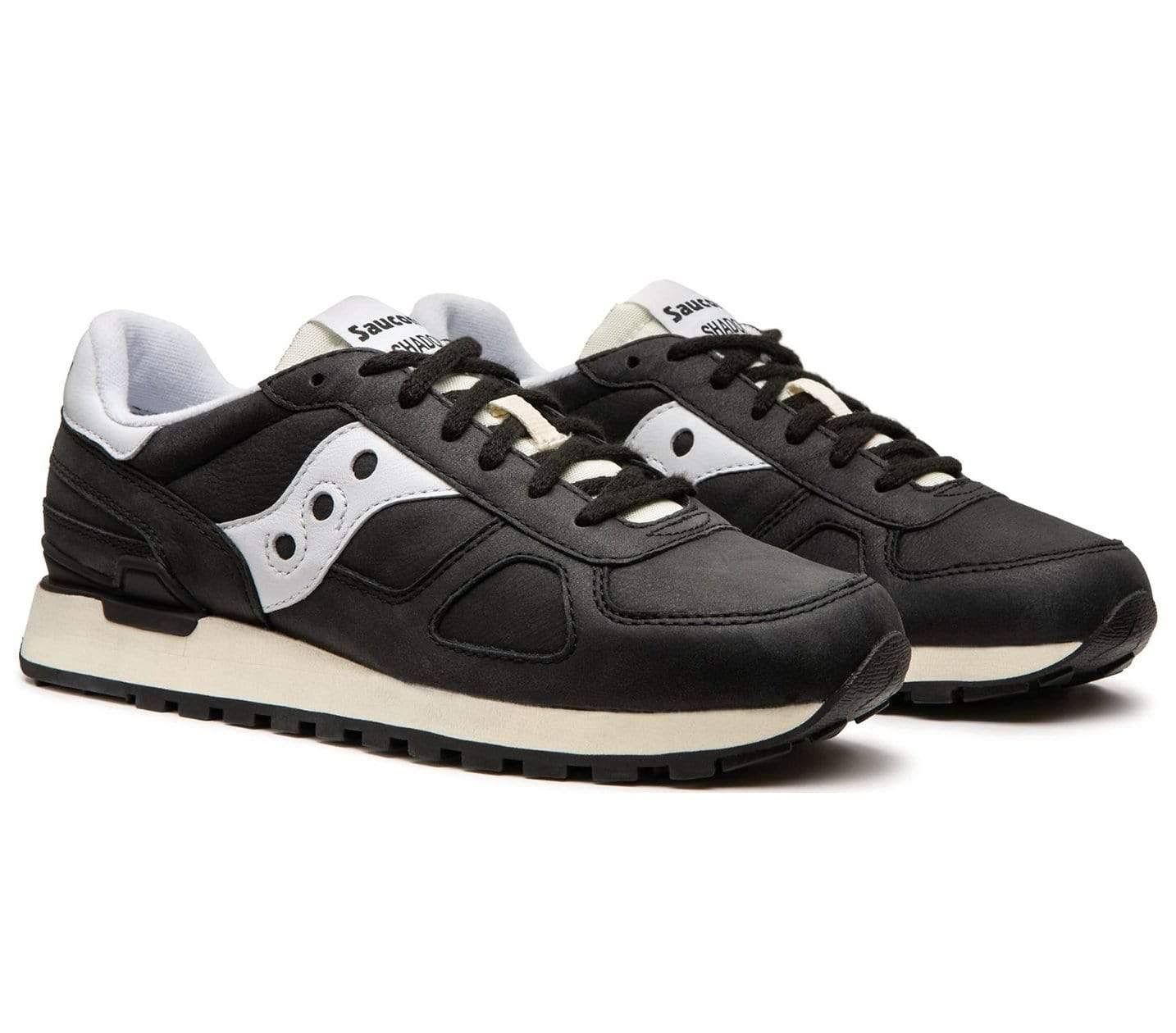 Black White Distressed Shoes, Size 11M L233252