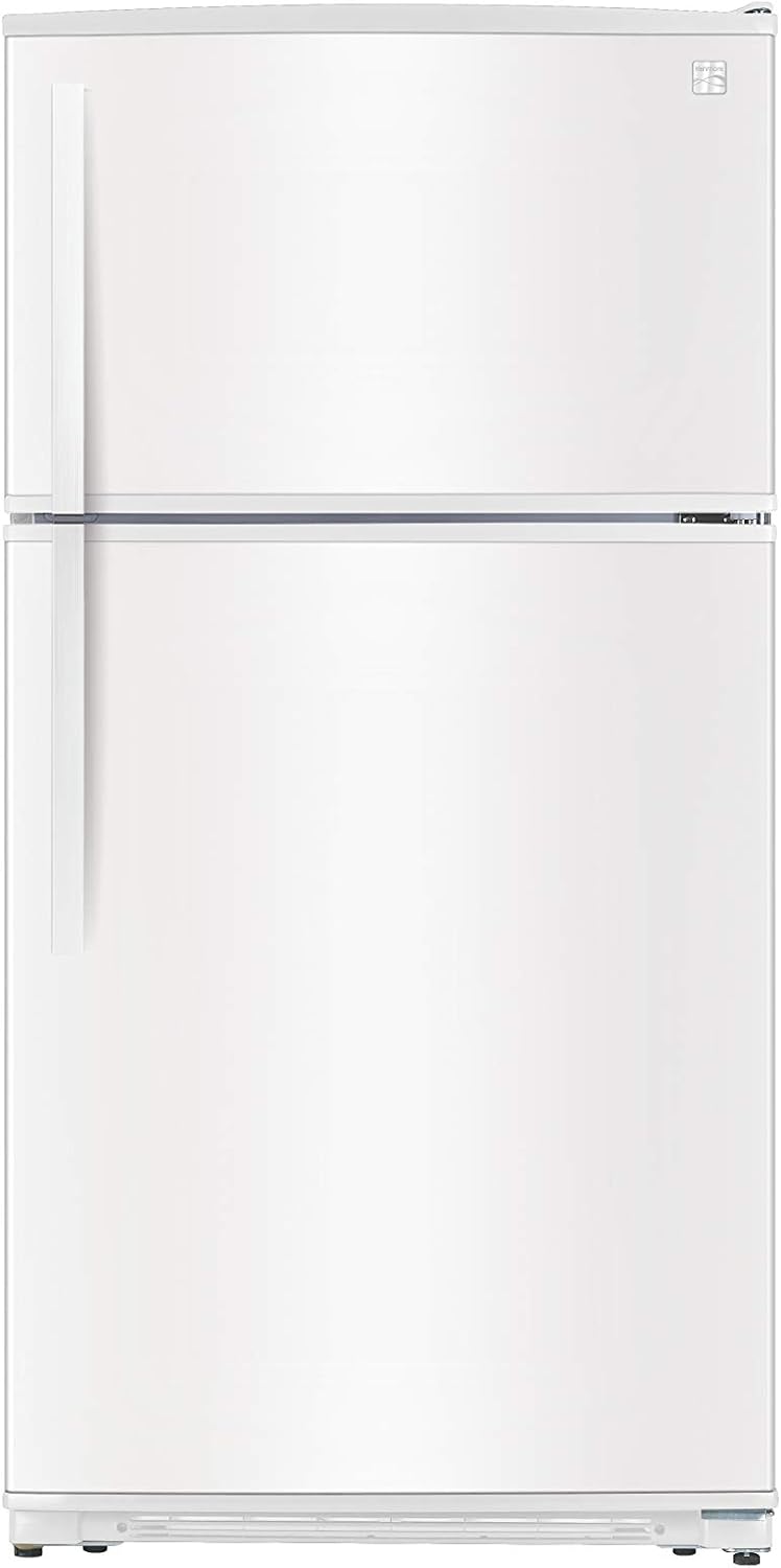 White Top-Freezer Refrigerator with LED Lighting, 20.8 Cubic Ft. Total Capacity U96374
