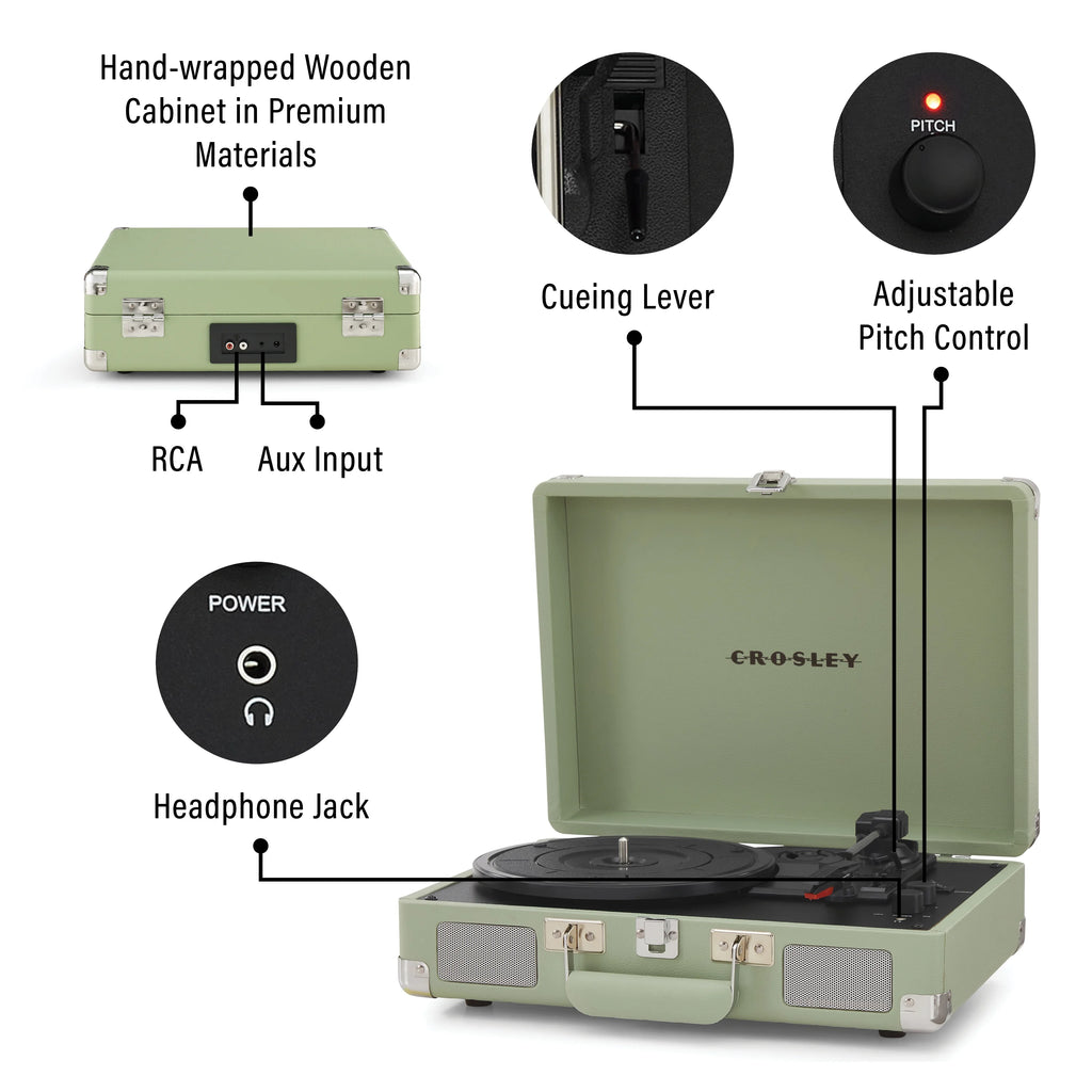 Vinyl Record Player with Bluetooth Speakers F380730