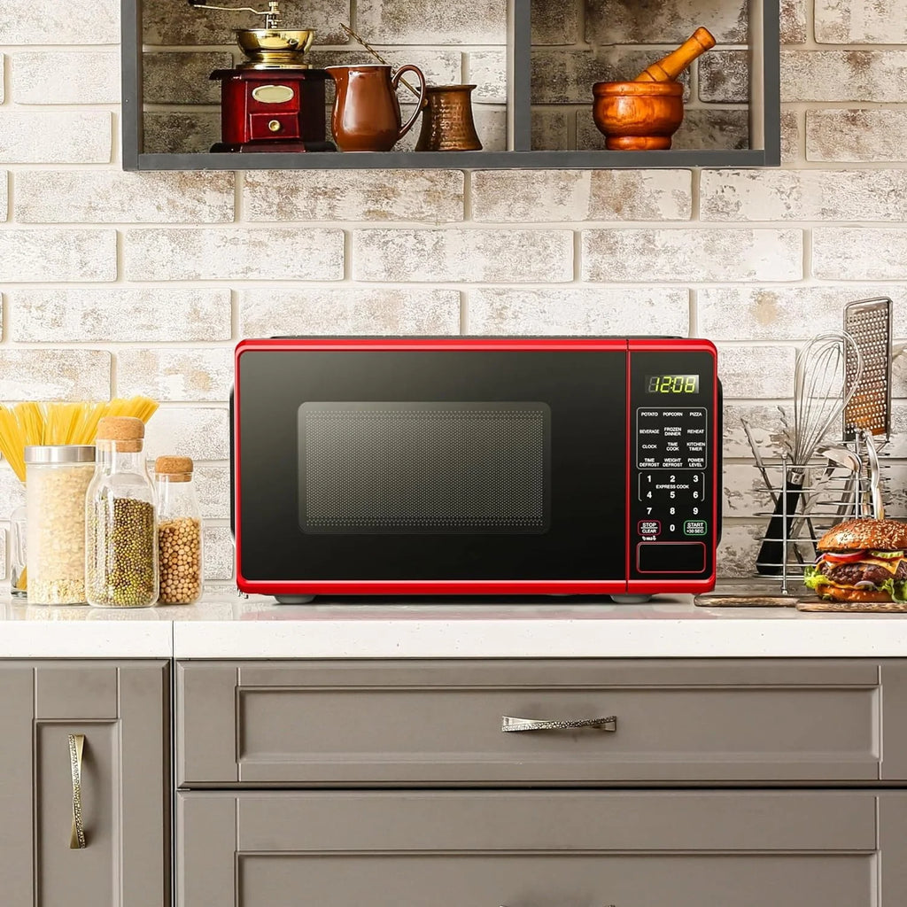 Red Countertop Microwave Oven Z372601