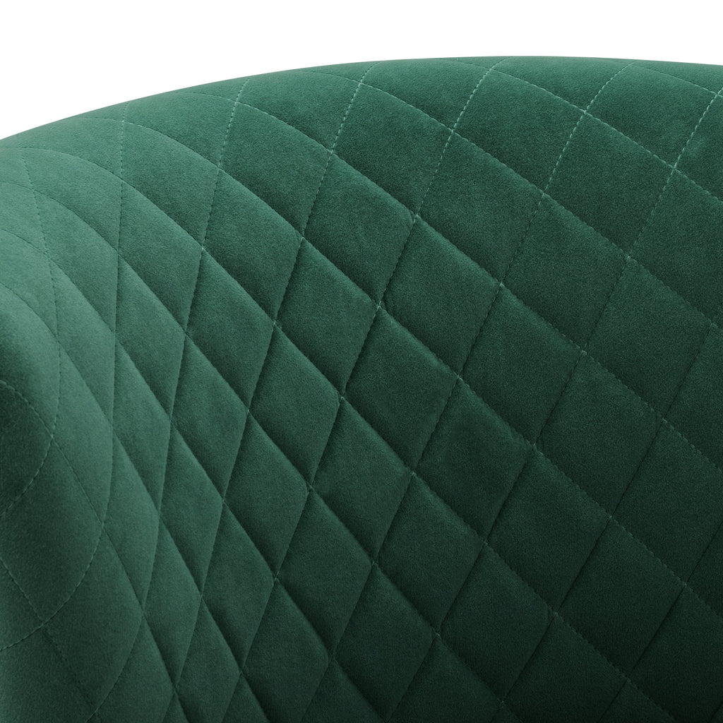 Dark Green Velvet Accent Chair B20497