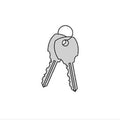 Key Blanks for Built-in Key Locks, Box of 50 T191