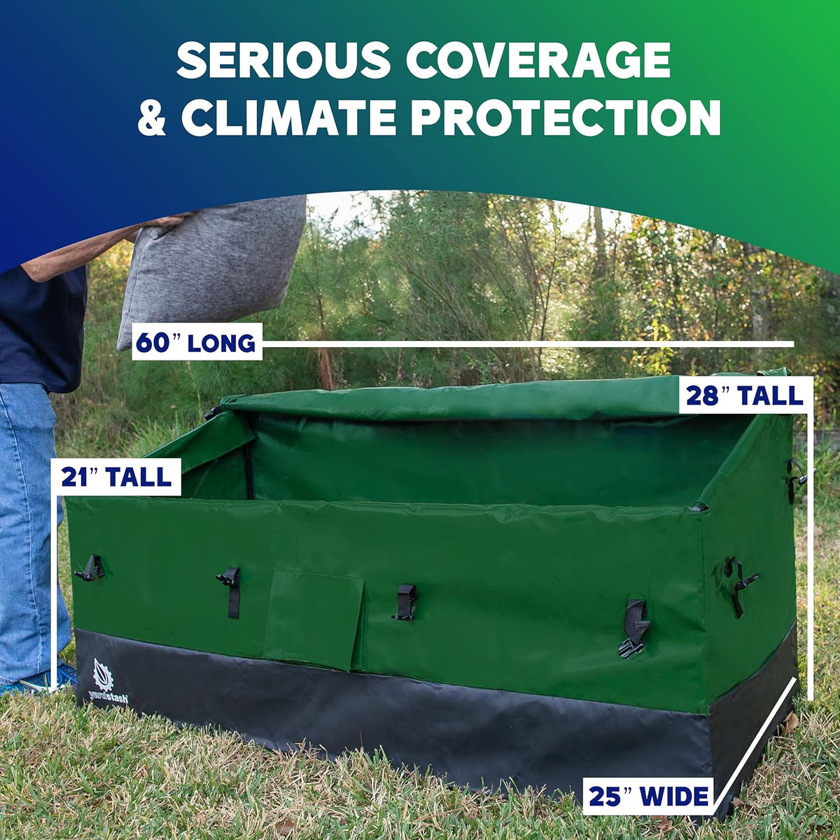 Green Waterproof Outdoor Storage Box T342605