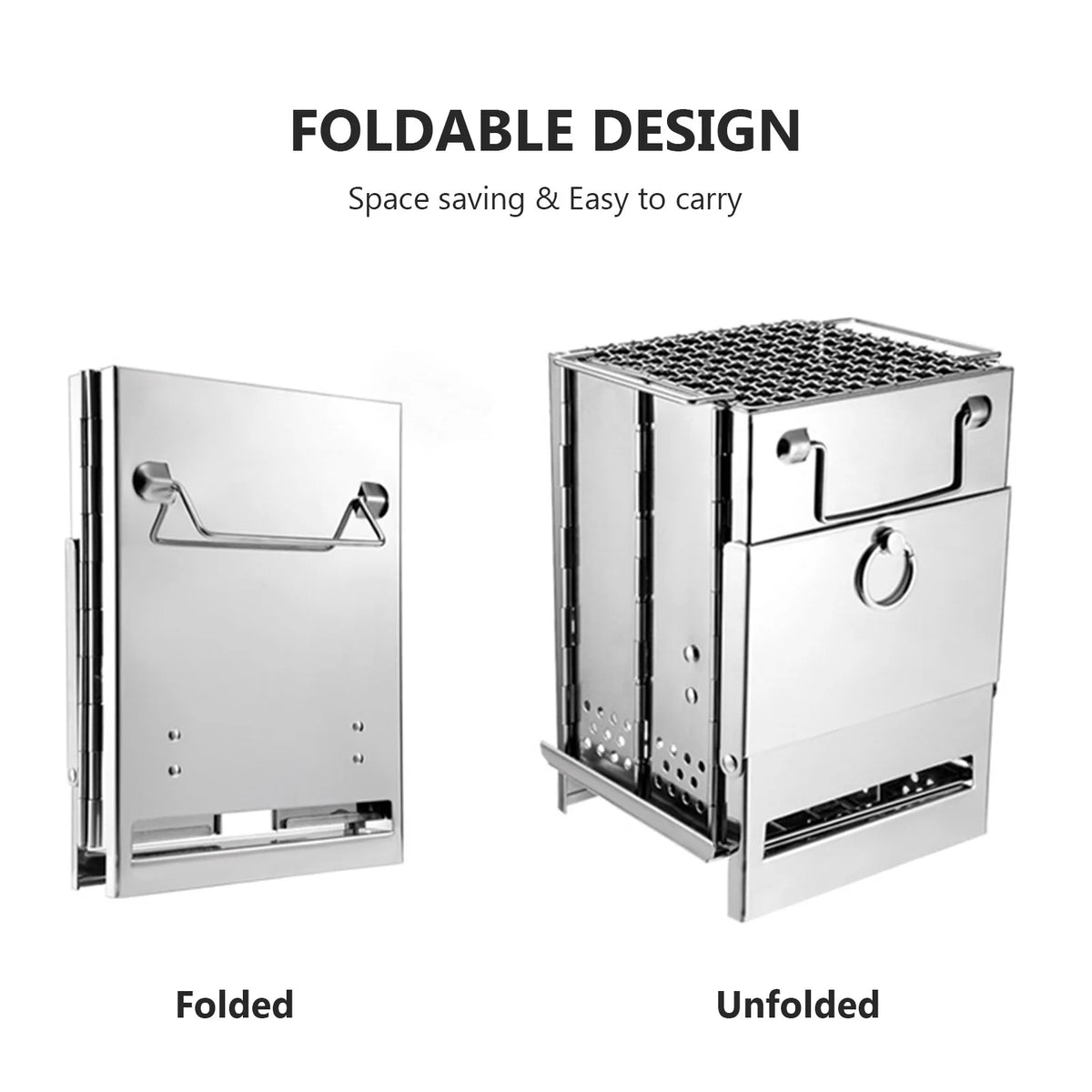 Stainless Steel Foldable Charcoal Grill L1916