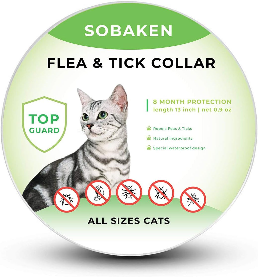 Flea and Tick Collar for Cats, 13 inch, 8 Month Protection F46665