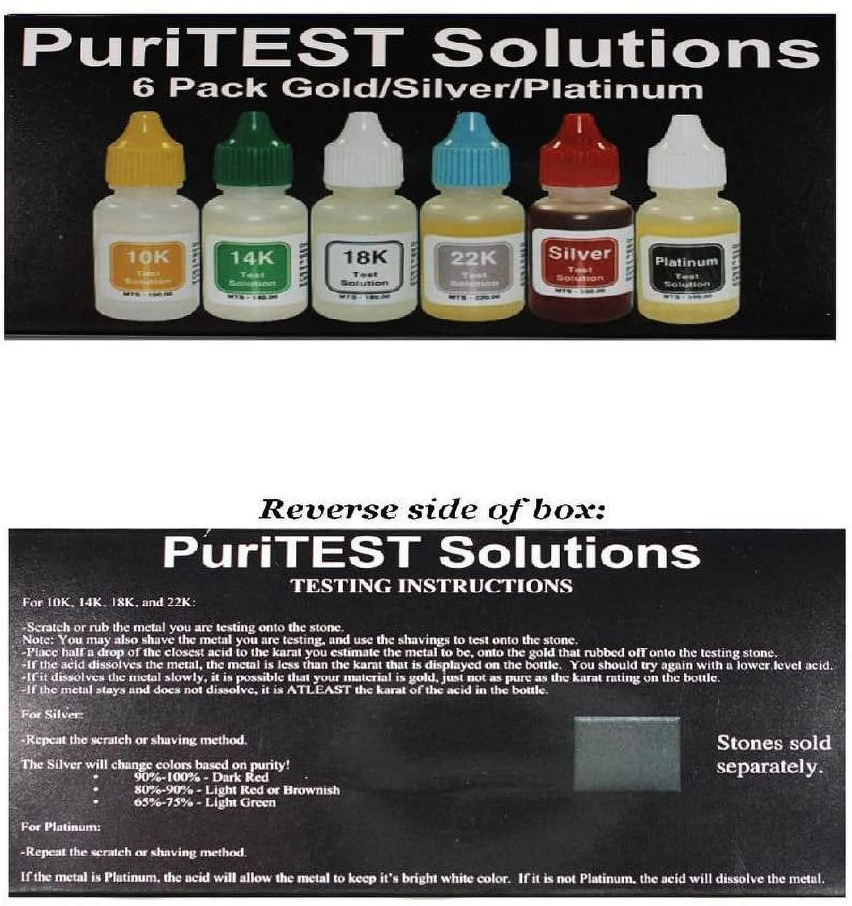 Gold Silver Platinum Test Acids with Diamond Tester and Digital Scale F887423