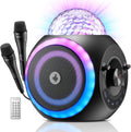 Portable Karaoke Machine Bluetooth PA Speaker System with Lights K5010