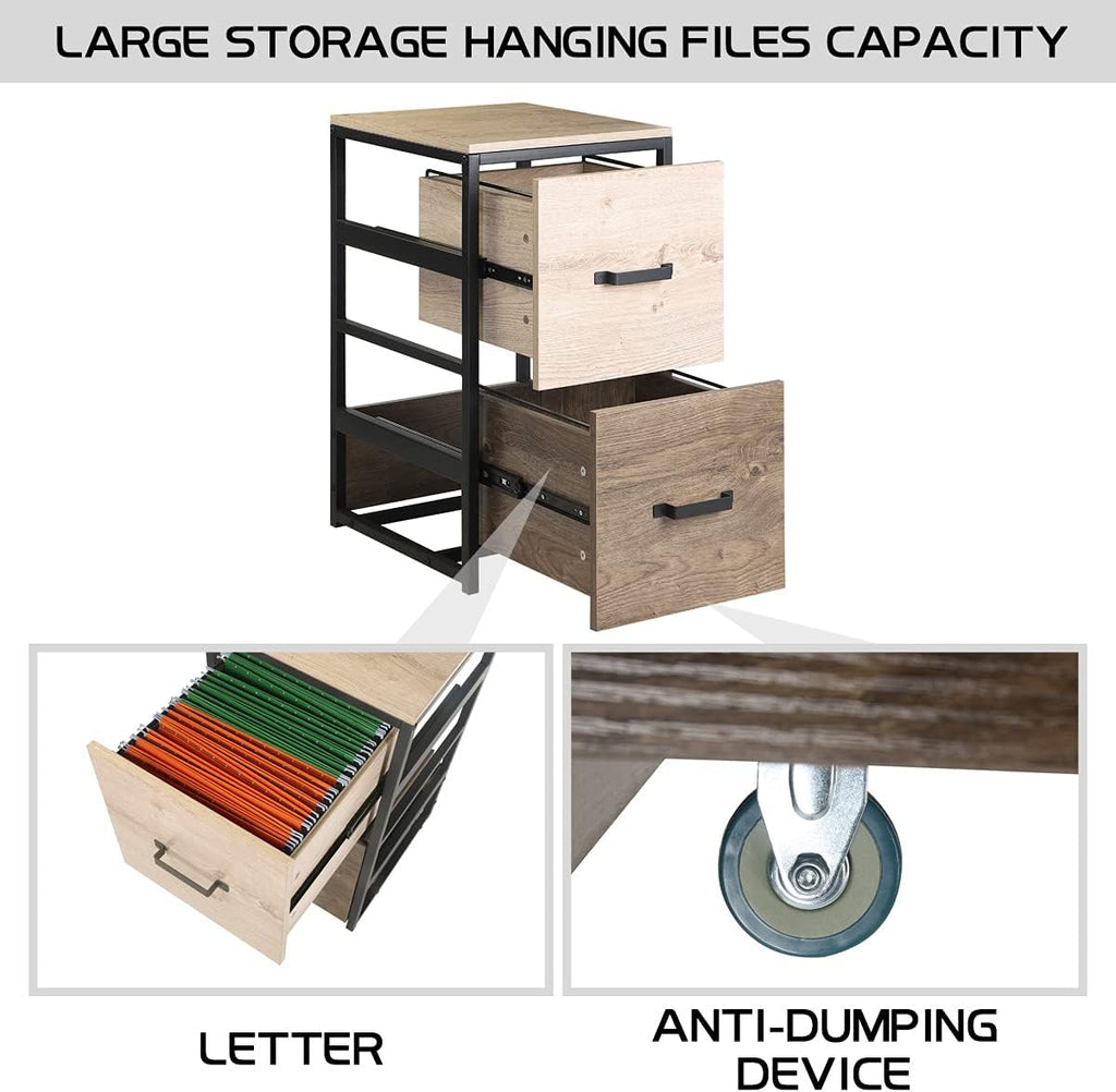 2 Drawer Metal File Cabinet I40647