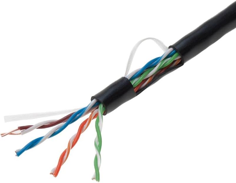 1000ft Cat5e Gray Solid 24AWG Shielded FTP Bulk Network Cable Pack of 2 N2736
