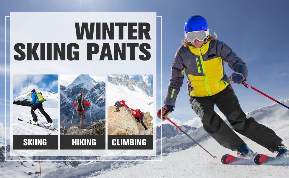 Waterproof Insulated Cargo Ski Pants J1015