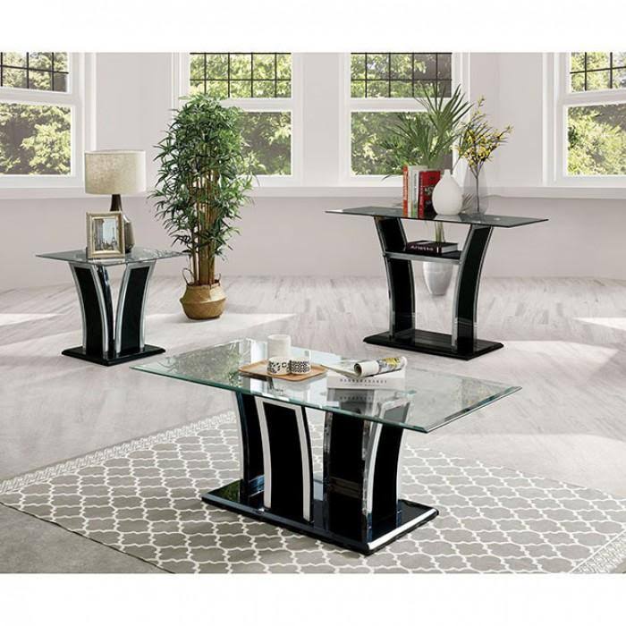 Glossy Black End Table L753