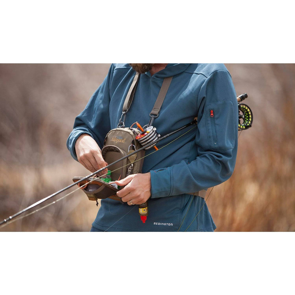 Sand Saddle Brown Vertical Chest Pack Z7488